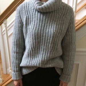 Banana Republic chunky sweater grey M